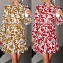 Floral High Neck Women's Dress Collection