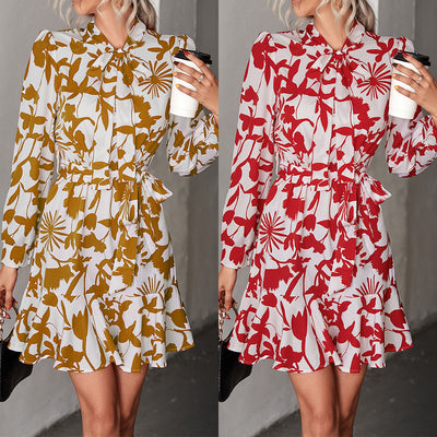 Floral High Neck Women's Dress Collection