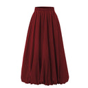 Chic Women's Midi Skirt in Flowing Fabric