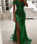 Sequined Women's Evening Dress for Glamorous Occasions