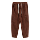 Women's Cargo Pants with Elastic Waist and Utility Pockets