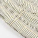 Chic Women's Checked Blazer Jacket
