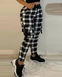 Women's Stylish Cargo Trousers - Trendy Utility Design