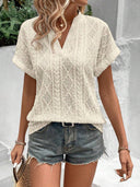 Stylish Women's Short Sleeve Blouse