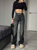 Leopard Print High-Waist Women's Jeans Style