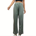 Women's Embroidered Wide Leg Trousers