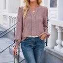 Lace-Designed Women's Blouse with Chic Style