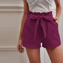 Chic Solid Cotton Shorts for Everyday Wear