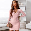 Chic Women's Long Sleeve Knit Dress