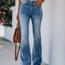 Chic High-Waisted Flared Jeans for Women