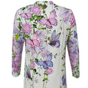 Chic Floral-Accent Women's Long Shirt Dress