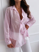 Chic Long-Sleeved Blouse with Exquisite Design