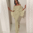 Chic Off-Shoulder Evening Dress for Women
