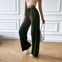 High-Waisted Women's Leisure Pants with Elastic Waist