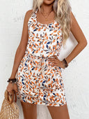 Playful Leaf Design Women's Dress - Chic Style