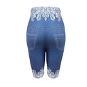 Floral Lace Butterfly Embellished Women's Shorts