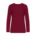 High-Quality Cotton Women's Long Sleeve Tee with Round Neck