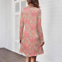 Floral Long Sleeve Women's Dress