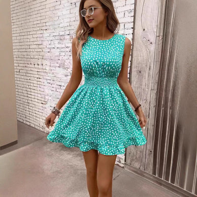 Women's Everyday Dress with Ruffled Hem