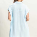 Chic Women's Blouse with High Arm Openings & Dual Pockets