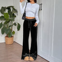 Velvet Lounge Pants for Women - Comfort-Fit Design
