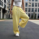 Women's Relaxed Fit Leisure Pants with Elastic Waistband