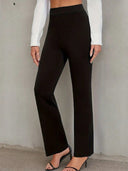 Chic High-Waisted Wide Leg Office Pants