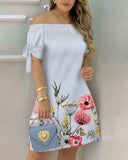 Artistic Black Watercolor Dress for Women