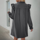 Chic Women's Ruffle Sleeve Dress
