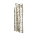 Chic Snake Print Trousers for Women