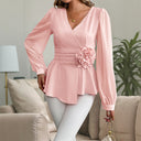 Floral Wrap Blouse for Women