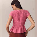 Chic Blouse with Gathered Waist for Women