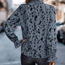 Chic Ruffle Trim Blouse with Asymmetrical Design