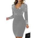 Chic Rhinestone Dress for Women - Figure-Flattering Design