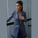 Chic Sequin Blazer with Trendy Design
