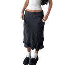 Polka Dot Women's Skirt with Elastic Waist