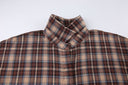 Women’s Checkered Flannel Shirt with Chic Design and Stylish Sleeves
