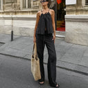 Chic Women's Ruffle Strap Dress for Effortless Style