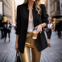 Chic Houndstooth Blazer for Women