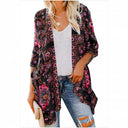 Floral Print Women's Kimono with Flowing Design