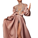 Chic Evening Dress with High Slit Design