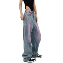 Women's Gradient Cut Baggy Jeans