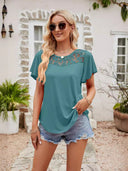Lace-Trimmed Women's Blouse for All Occasions