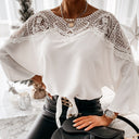Ladies Lace-Trimmed Blouse with Chic Design