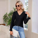 Floral V-Neck Blouse for Women