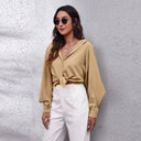 Chic Women's Balloon Sleeve Blouse in Quality Fabric