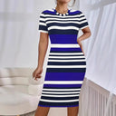 Chic Women's Striped Fitted Dresses
