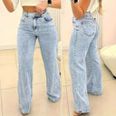 High-Waisted Women's Jeans in Trendy Washes