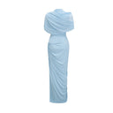 Chic Maxi Dress with Decorative Draping for Women