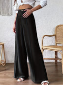 Chic Wide-Leg High-Waisted Women's Trousers